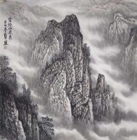 重庆市美术家协会会员 郭正军山水画作品《山水》