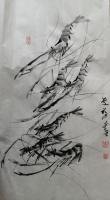 东方书画艺术家协会会员 夏庆福其他作品《水墨虾》