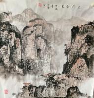 河北省美术家协会会员 张宾霞山水画作品《太行秋色》