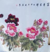 洛阳市美术家协会会员 王惠珍花鸟画作品《富贵吉祥》